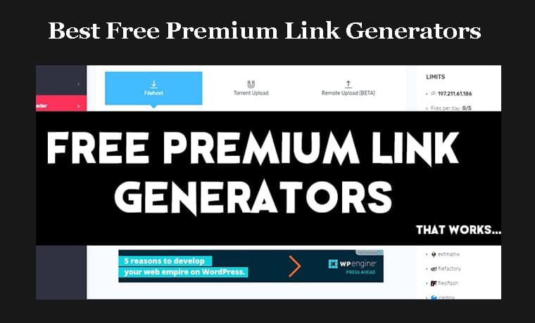 Best Free Premium Link Generator Working In 2023