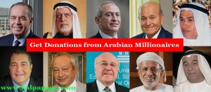 Get Donations from Arabian Millionaires