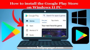 How to install the Google Play Store on Windows 11 PC