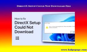 DirectX Setup Could Not Download File