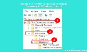 Empty TW-.TMP Folders in System32 Directory in Windows 11 or 10