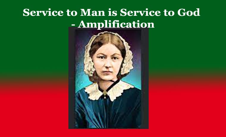 Service to Man is Service to God - Amplification